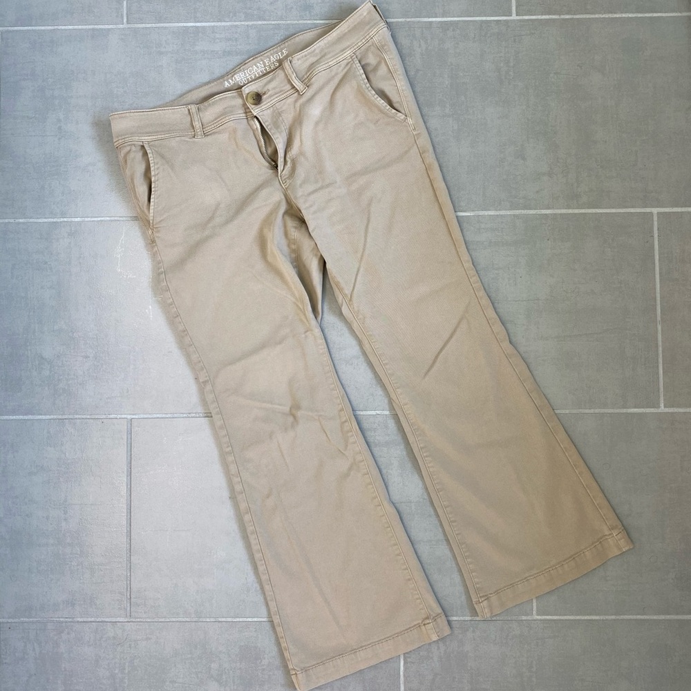 American Eagle Kick Boot Khakis, Sz 14 Short